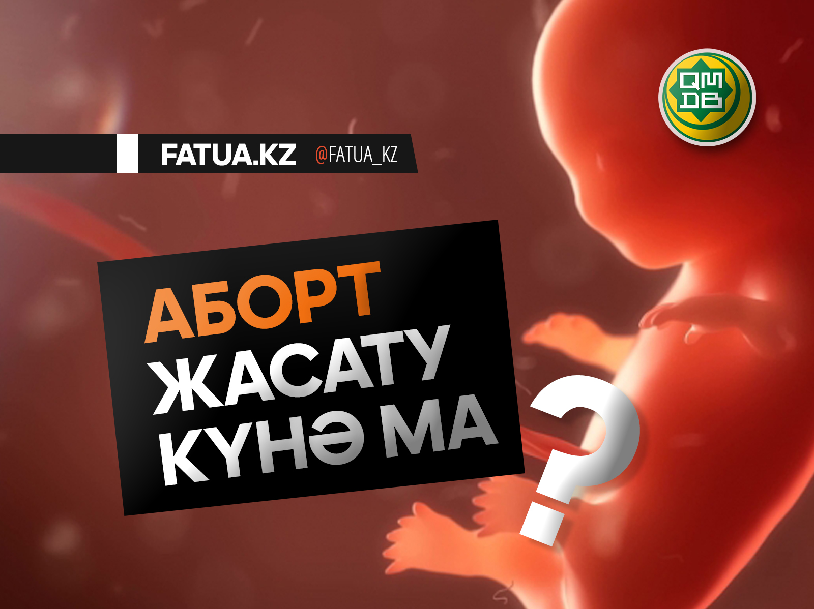 АБОРТ ЖАСАТУ КҮНӘ МА?